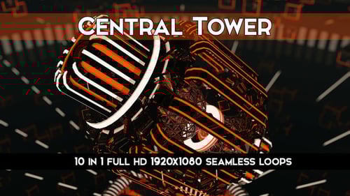 Central Tower Vj Loops Pack