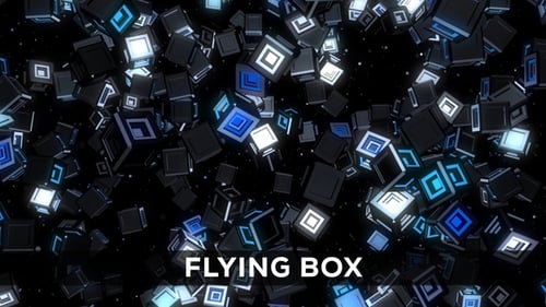 Futuristic Glowing Cubes Digital Kaleidoscope Background