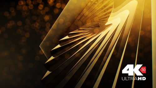 Dynamic Golden Geometric Abstract Background