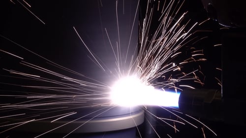 Plasma Firing with a Laser on a Metal Part