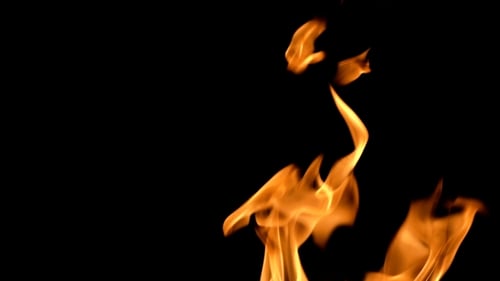 Fire Flames Zusammenfassung auf schwarzem Hintergrund