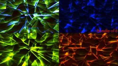 Dreiecke, Set mit 8 Clips, Hintergrundschleife