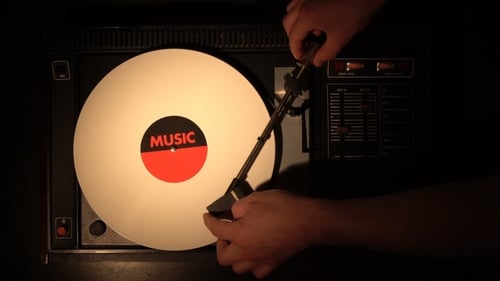Vinyl Record on the Pleer. Plays a Song From an Old Turntable