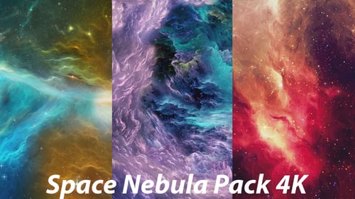 Nébuleuse spatiale colorée dans le vaste espace