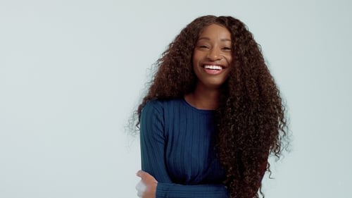 Beautiful Woman Posing in Studio Environment