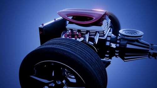 Fahrgestell mit Motor