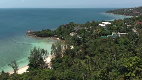 Aerial View of Koh Phangan Island in Thailand