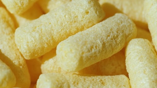 Background of Light Snacks - Corn Sticks