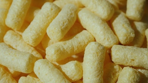 Background of Light Snacks - Corn Sticks