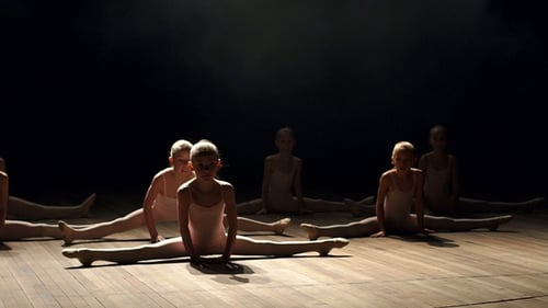 Young Children Dancing Ballet on a Stage. Ballet.