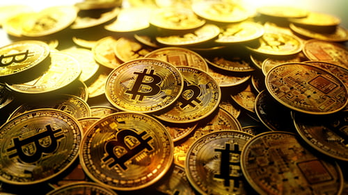 4K Bitcoin-Stapel verschütteter Orbit Se