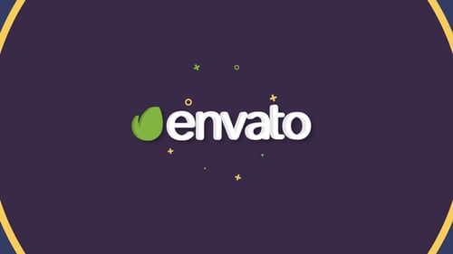 Animación de Logo de diseño plano