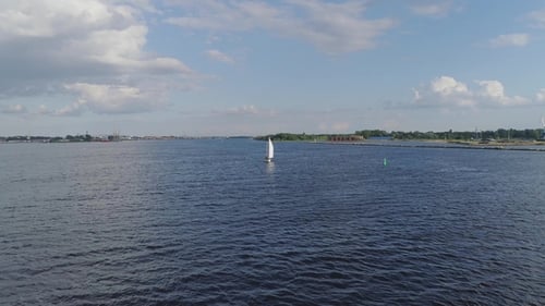 Yacht, Bateaux dans la baie, Goélette, Mer, Thaï, Riga, Yacht, Rivière Daugava, Plage, Navire