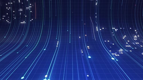 Blauer digitaler Hintergrund mit Linien