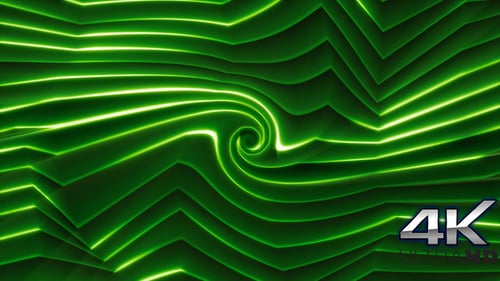 Gold and Green Light Spiral Background