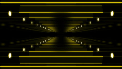 Yellow Tunnel Background Loop