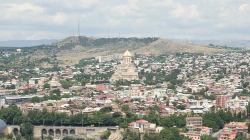 Holy Trinity Cathedral of Tbilisi Tsminda Sameba in Georgia