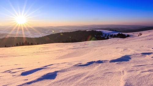 Mountain Winter Landscape