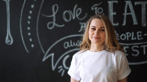 Woman Drinks Orange Juice