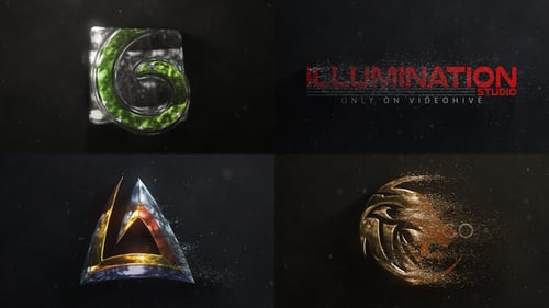 Cinematic 3D Particle Logo Reveal Intro Opener