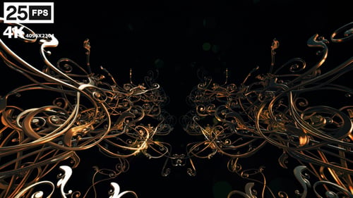 Elegant Golden Ornate Flourish Motion Graphic