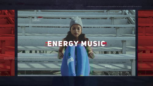 Energetic Sports Promo with Glitch and Futuristic Digital Overlays