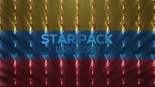 Glittering Rotating Stars Loop Background