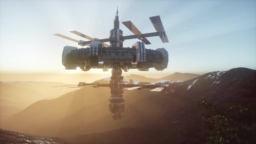Alien UFO at Earth