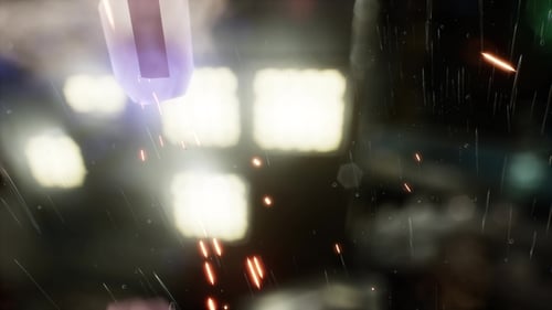 Dynamic Futuristic Light Flares and Particles Background