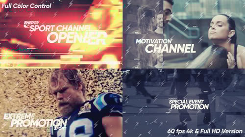 Fast-Paced Glitch Promo for Sports and Dynamic Event Openers