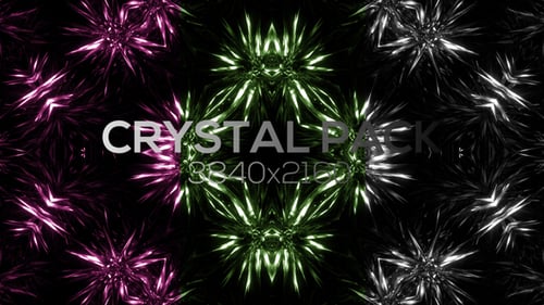 Abstract Glowing Geometric Kaleidoscope Pattern Loop