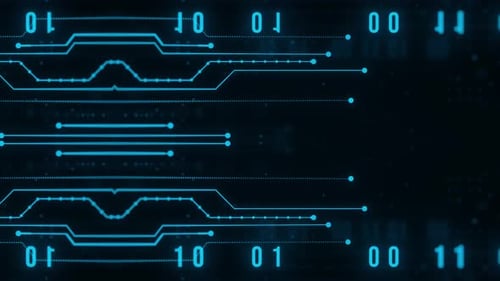 Abstract Technology Lines Data Background