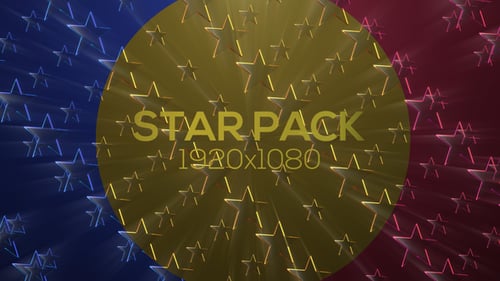 Elegant Animated Star Background with Radiant Light Rays