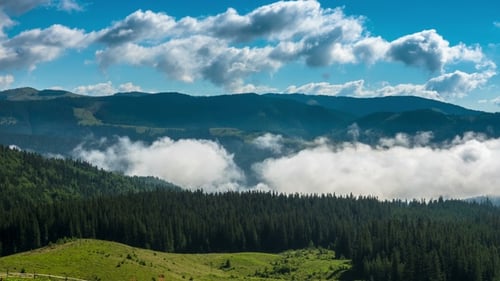 Majestic Mountains and Clouds Timelapse