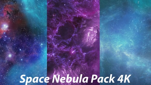Colorful Space Nebula in the Vast Space