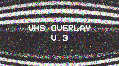 Dynamic Glitch and Static Noise Overlay