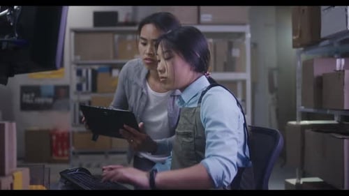 Women Working in a Distribution Center