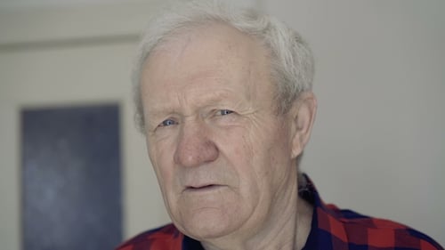 Senior Man Portrait with Serious Expression