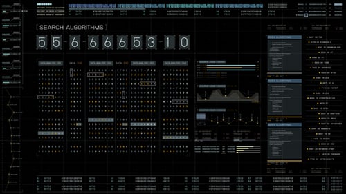 Interface utilisateur futuriste de la cybercriminalité