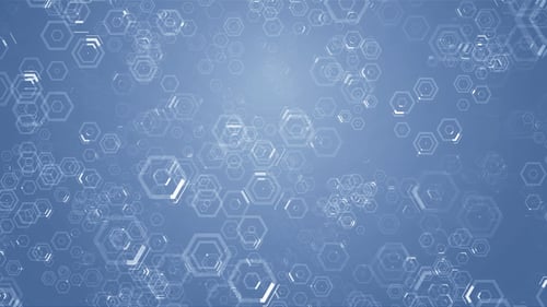 Animated Technology Hexagon Grid Loop Background