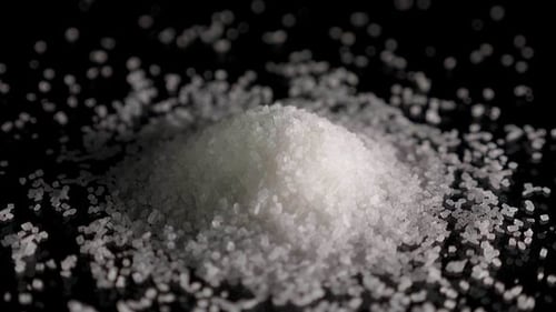 Mountain of Sugar Is Rotating on the Table