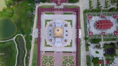 Bang Tong Golden Pagoda Temple in Krabi Province, Thailand