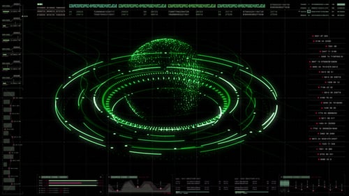 Futuristic User Interface Head Up Display 01
