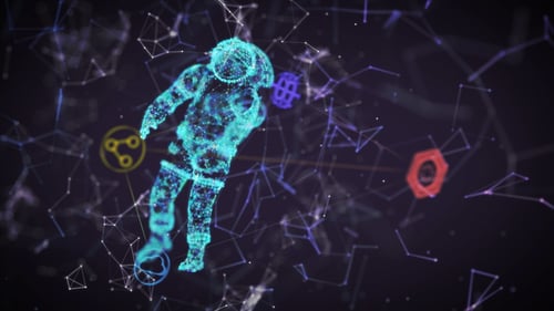 Spaceman Plexus Loop-Hintergrund