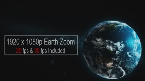 Realistic Earth Rotation and Zoom from Space