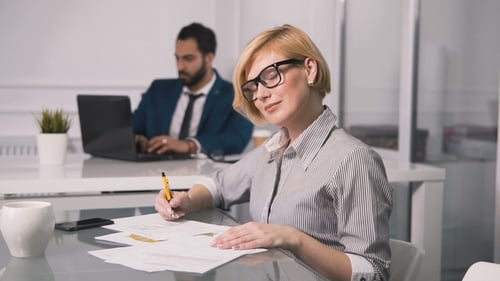 Managers Work in Office