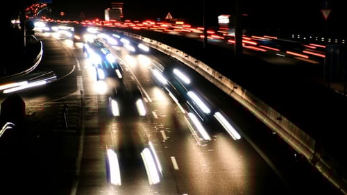 Highway Traffic Cars at Night