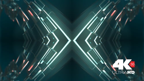 Abstract Futuristic Geometric X Shape Background Animation Loop
