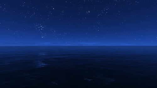 Starry Sky Reflection on Sea 4K