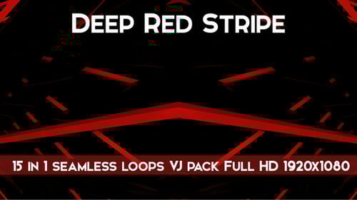 Deep Red Stripe Vj Loops Pack